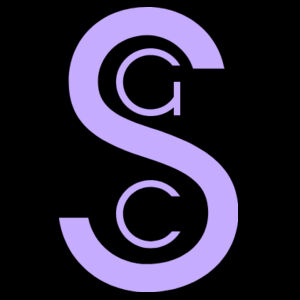 Black Golf Towel, Pale Lavender logo Design