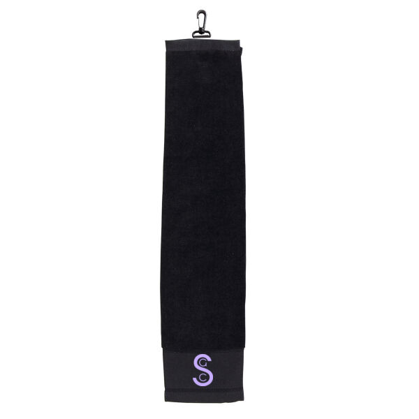 Black Golf Towel, Pale Lavender logo Thumbnail